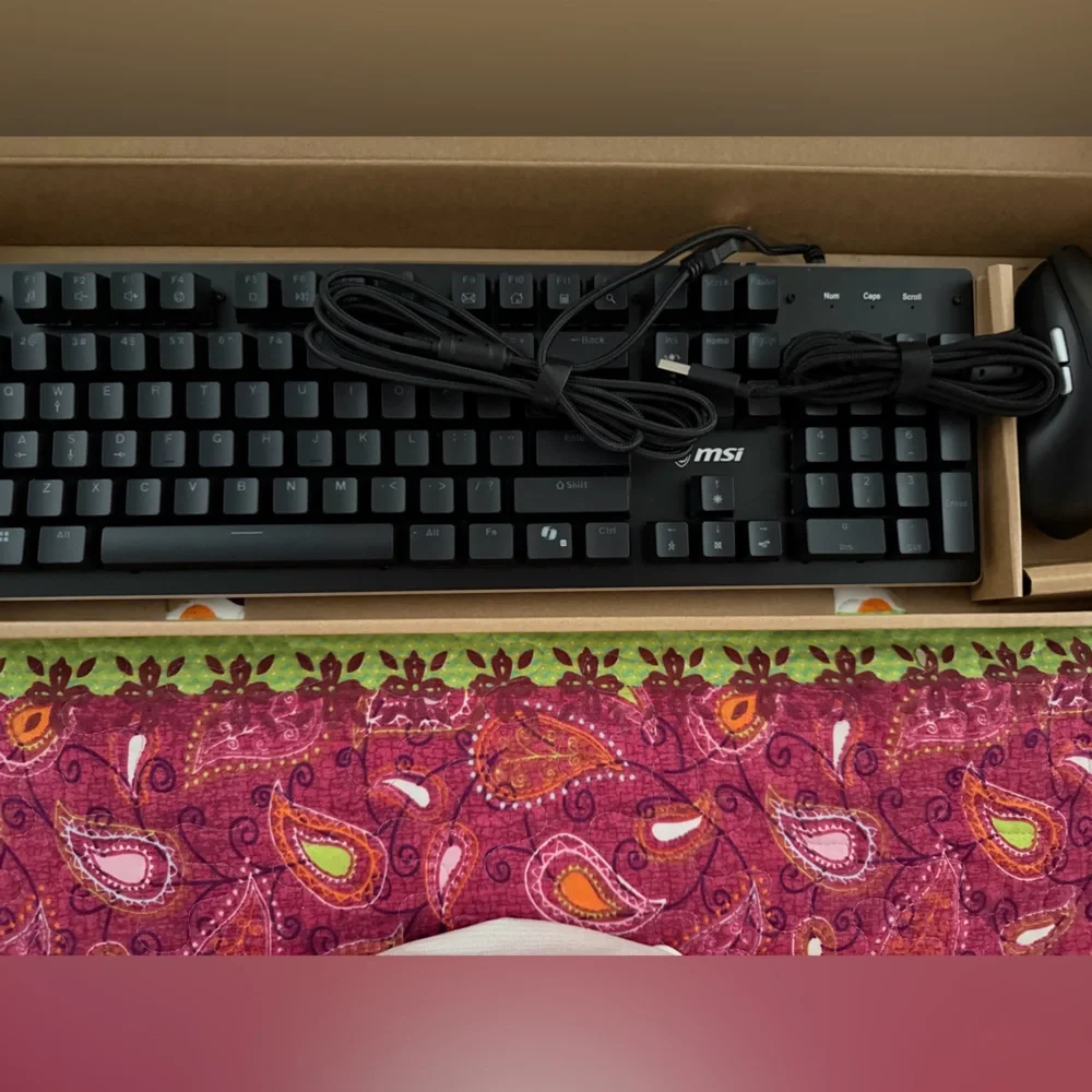 MSI Gaming Keyboard and Mouse Combo - Black and Brown